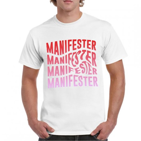 Tshirt Davy One Blanc - Manifester